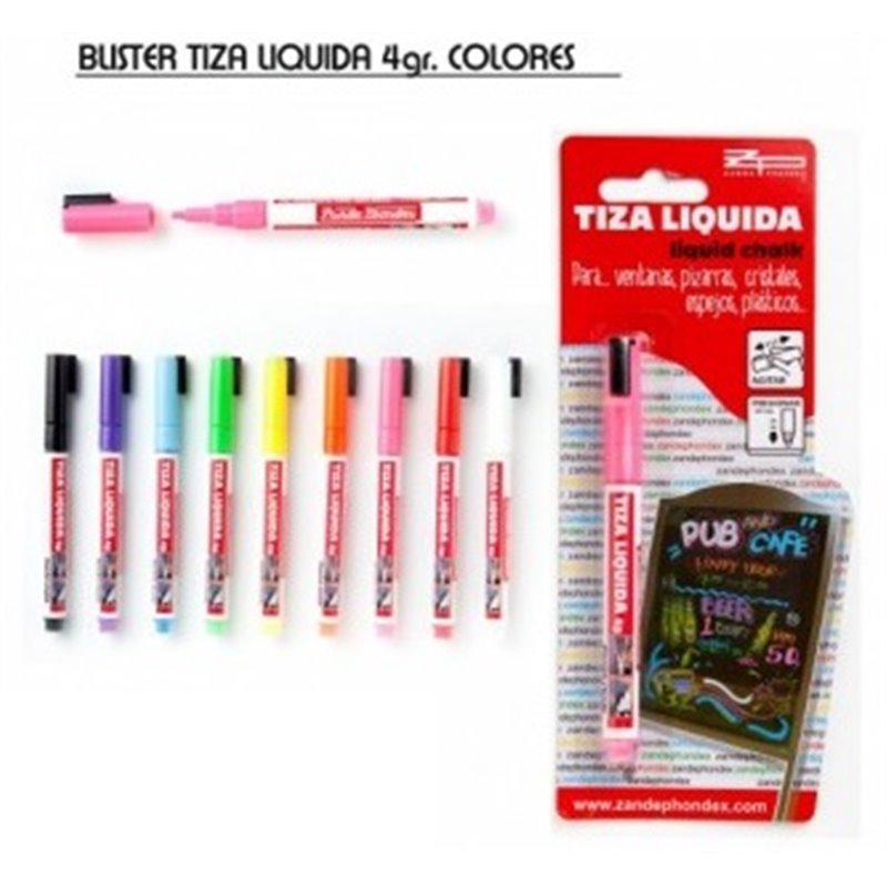 TIZA LIQUIDA COLORES SURTIDOS