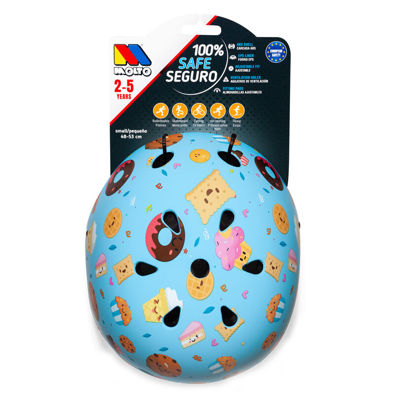 Casco seguridad galletas infantil