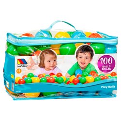 Bolsa pelotas 100pzs