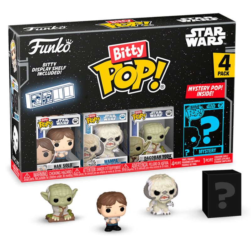 Blister 4 figuras Bitty POP Star Wars Han