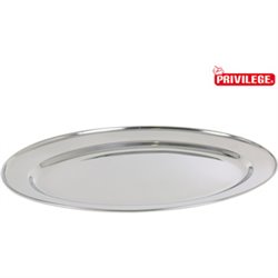 FUENTE OVAL 40CM ACERO INOX LIGHTPRIVILE QT