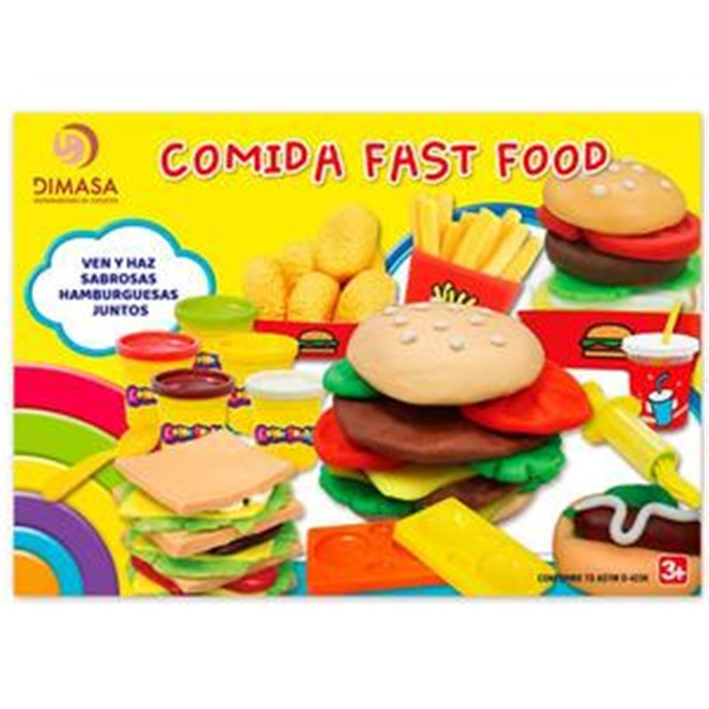 COMIDA FAST FOOD PLASTILINA