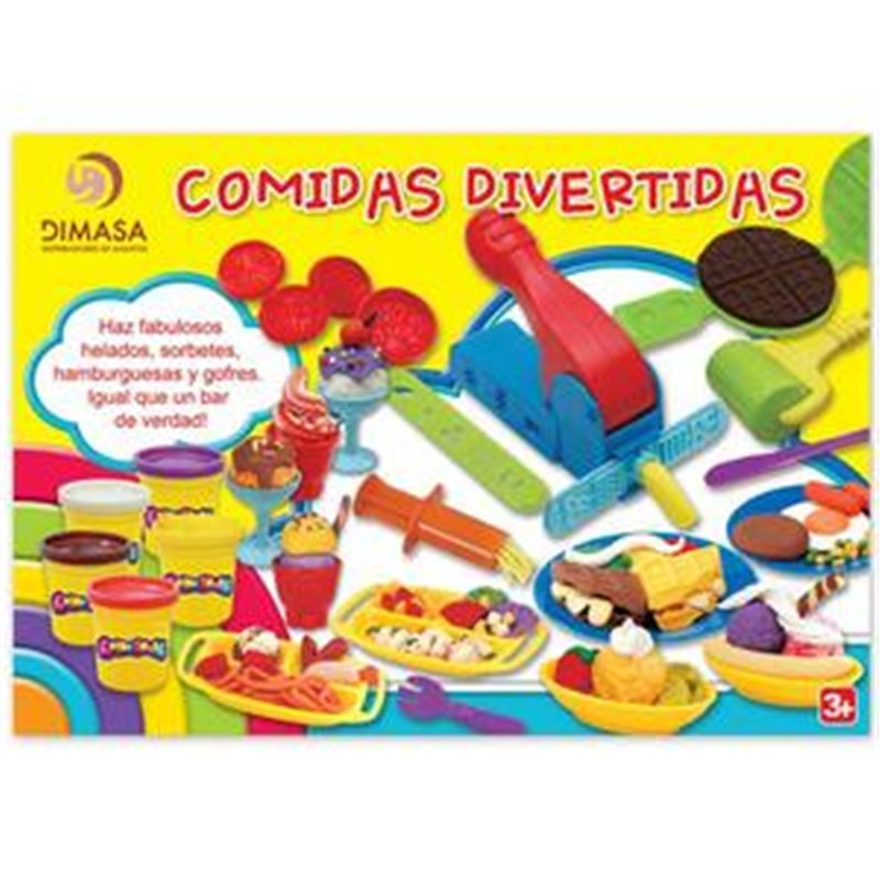 COMIDAS DIVERTIDAS PLASTILINA