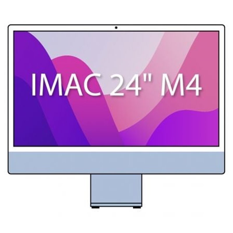 Apple iMac 24" Retina 4,5K / M4 8-Core CPU/ 16Gb/ 256Gb SSD/ 8-Core GPU/ Azul