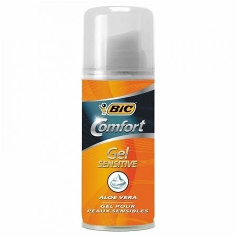 GEL SENSITIVE DE AFEITADO PARA HOMBRE - BIC COMFORT - 75 ML PERFECTO PARA VIAJES