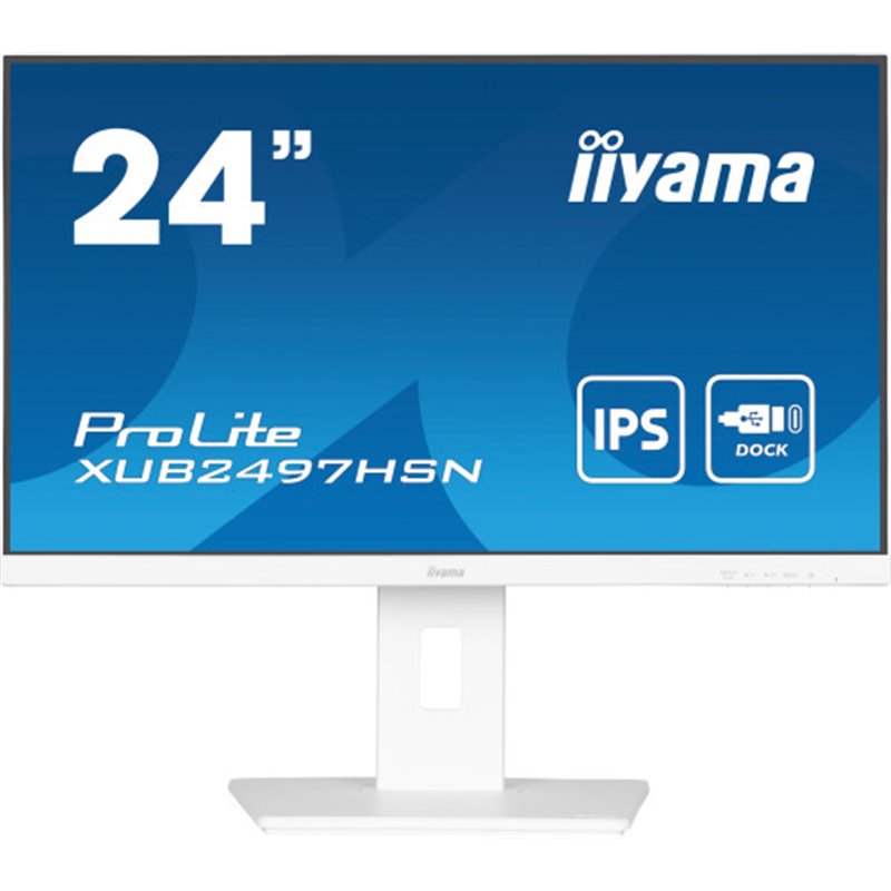 iiyama ProLite XUB2497HSN-W2 pantalla para PC 60,5 cm (23.8") 1920 x 1080 Pixeles Full HD LED Blanco