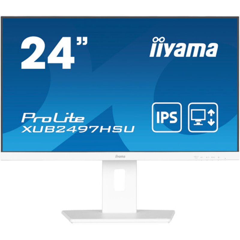 iiyama ProLite XUB2497HSU-W2 pantalla para PC 60,5 cm (23.8") 1920 x 1080 Pixeles Full HD LED Blanco