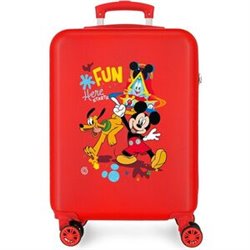 MALETA TROLLEY ABS HERE STARS MICKEY DISNEY 55CM