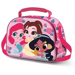 Bolsa portameriendas 3D Flowers Princesas Disney