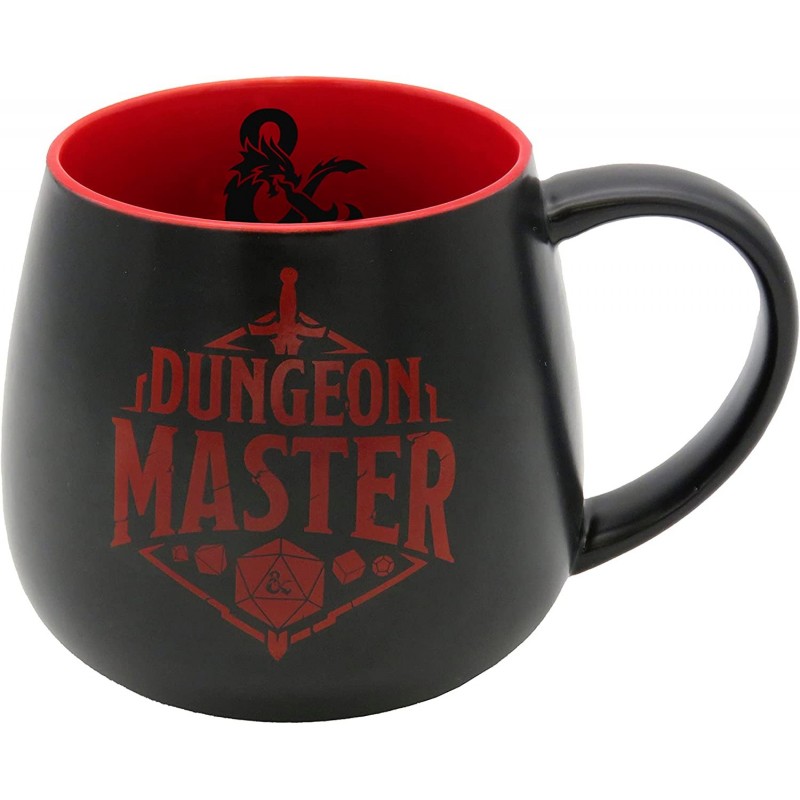 D&D TAZA CON FIGURITA DADO 3D EN SU INTERIOR