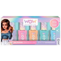 Blister set 5 botes esmalte uñas Wow Generation