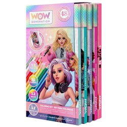 Set colorear con libreta Wow Generation