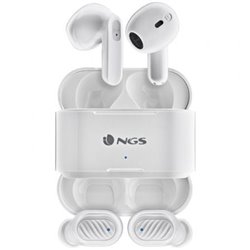 Auriculares Bluetooth NGS �rtica Duo con estuche de carga/ Autonom�a 5h/ Blancos