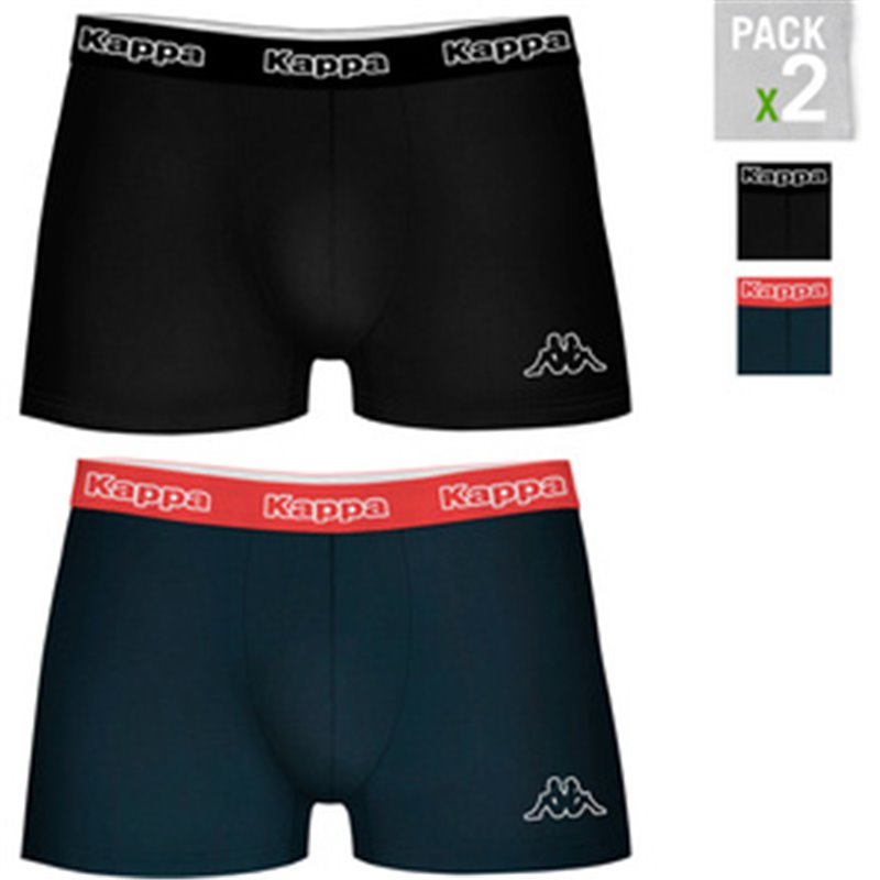 SET 2PCS BOXERS - NEGRO, AZUL MARINO