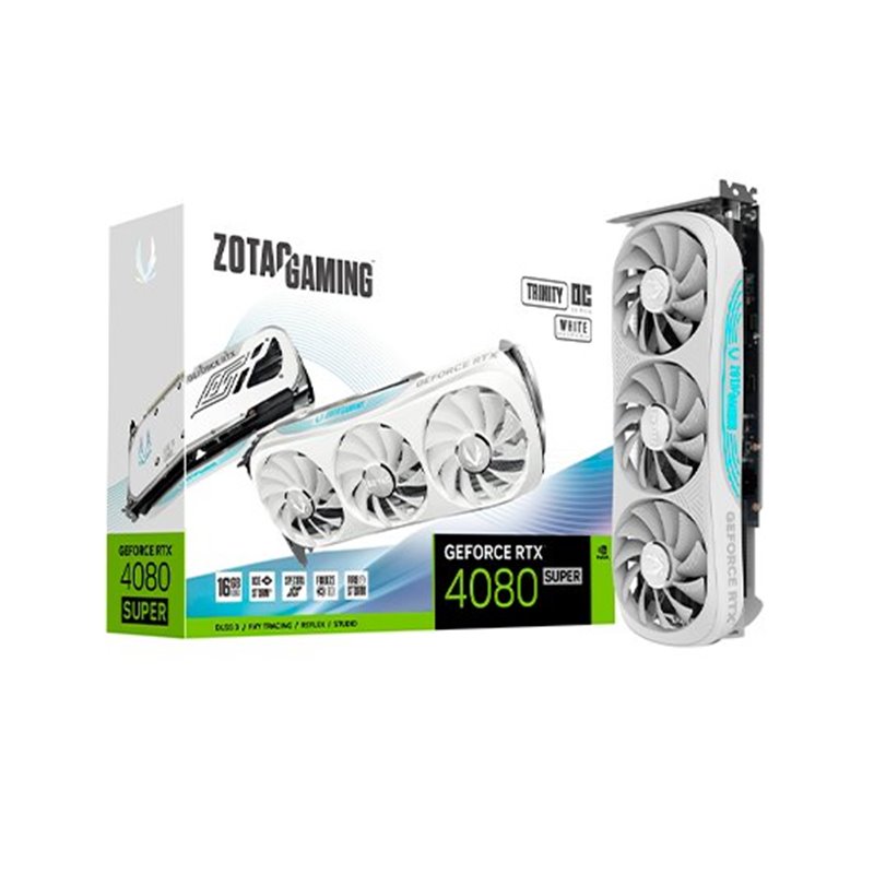 TARJETA GRÁFICA ZOTAC RTX 4080 SUPER TRINITY OC WHITE ED 1