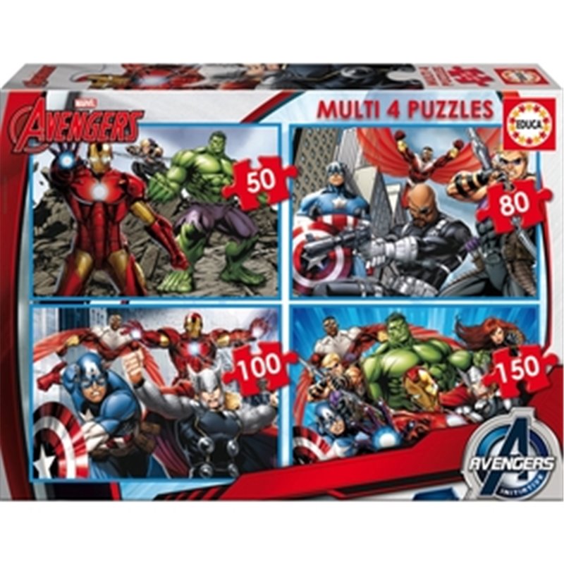 AVENGERS PUZZLE MÚLTIPLE 50-80-100-150