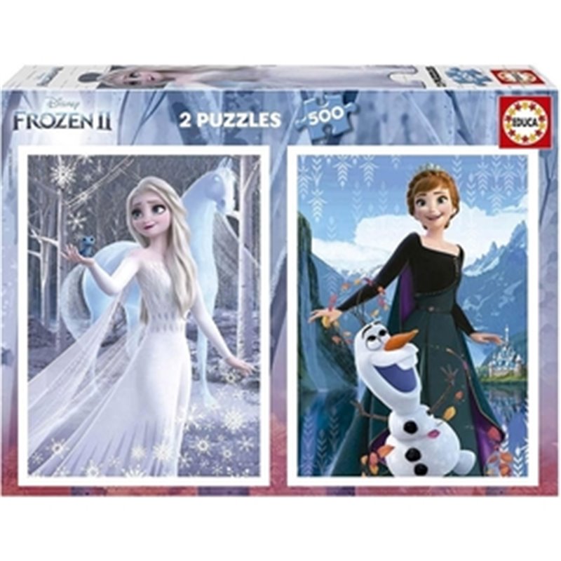 FROZEN Y ANNA PUZZLE DOBLE 2X500