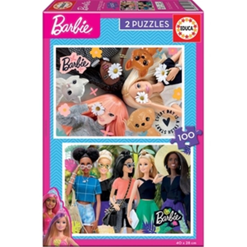 BARBIE PUZZLE DOBLE 2X100