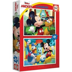 MICKEY PUZZLE DOBLE 2X48 PIEZAS