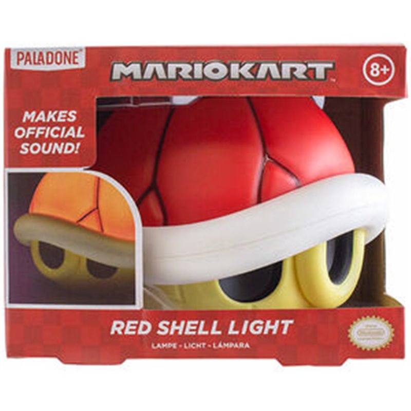 LAMPARA CON SONIDO RED SHELL MARIO KART NINTENDO