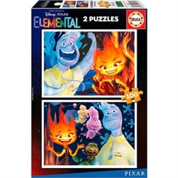 ELEMENTAL PUZZLE DOBLE 2X100 PIEZAS