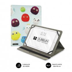 SUBBLIM Funda Tablet Universal TRENDY CASE FURRY 10.1"