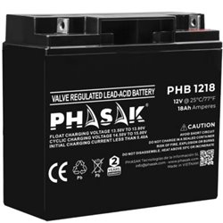 Bater�a Phasak PHB 1218 compatible con SAI/UPS PHASAK seg�n especificaciones