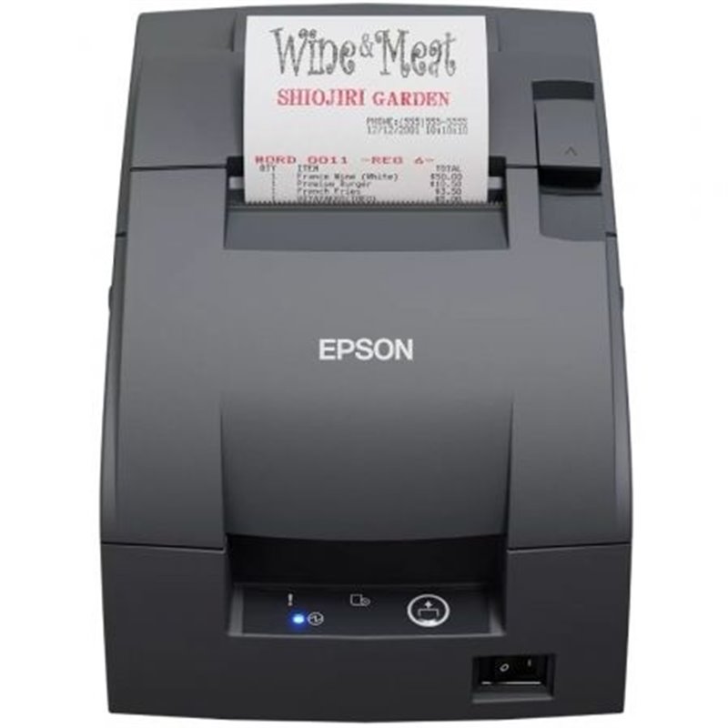 Impresora de Tickets Epson TM-U220IIB/ Ancho papel 76mm/ USB/ Negra