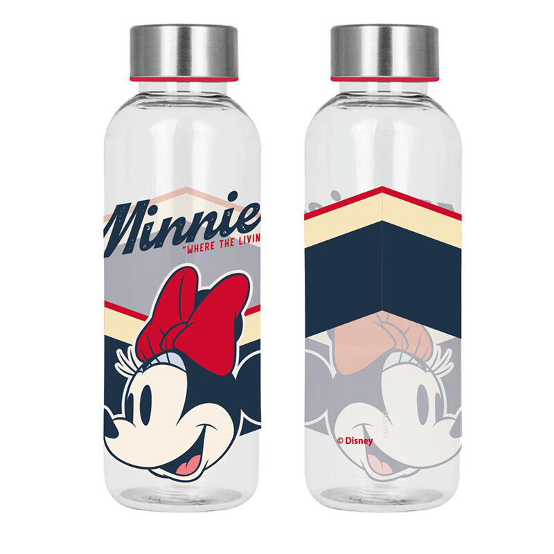 Botella tritán Minnie Mouse estilo universitario 850 ml