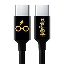 Cable Tipo C a Tipo C Harry Potter logo y gafas 1m