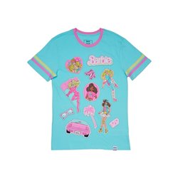 Camiseta Barbie pegatinas 65 aniversario S