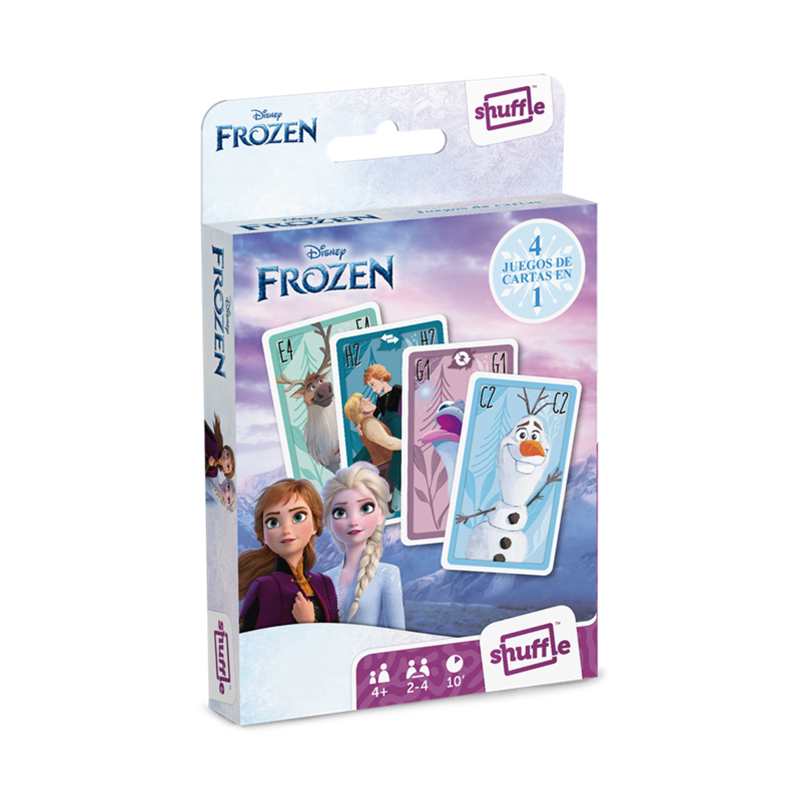 Juego de cartas 4 en 1 Disney Frozen