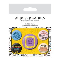 Juego de chapas Friends Frases