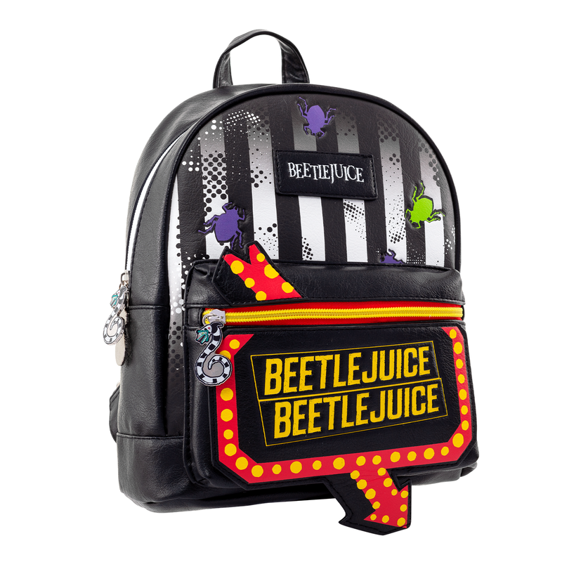 Mini Mochila Beetlejuice Señal de neón