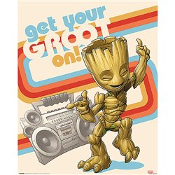 Mini Poster (Get your Groot on) Guardianes de la Galaxia