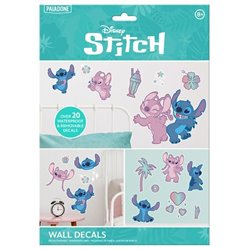 Pack vinilos de pared Stitch y Angel 44 x 23 cm