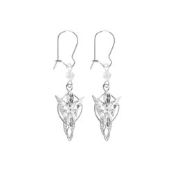 Pendientes Evenstar latón y pedrería. 3.5 cm