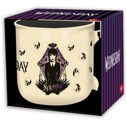 Taza de desayuno Wednesday Nevermore 400 ml