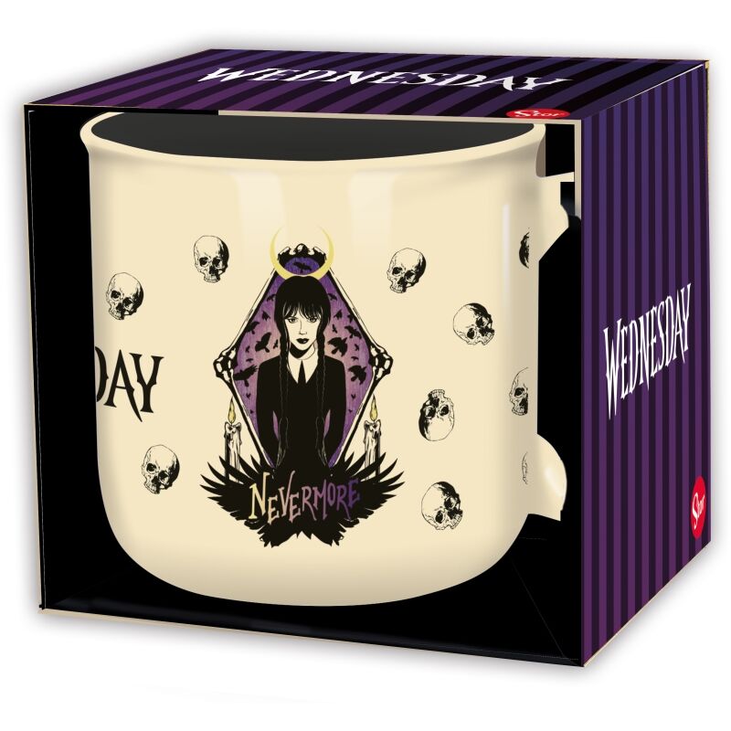 Taza de desayuno Wednesday Nevermore 400 ml