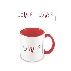 Taza desayuno color IT Lover roja