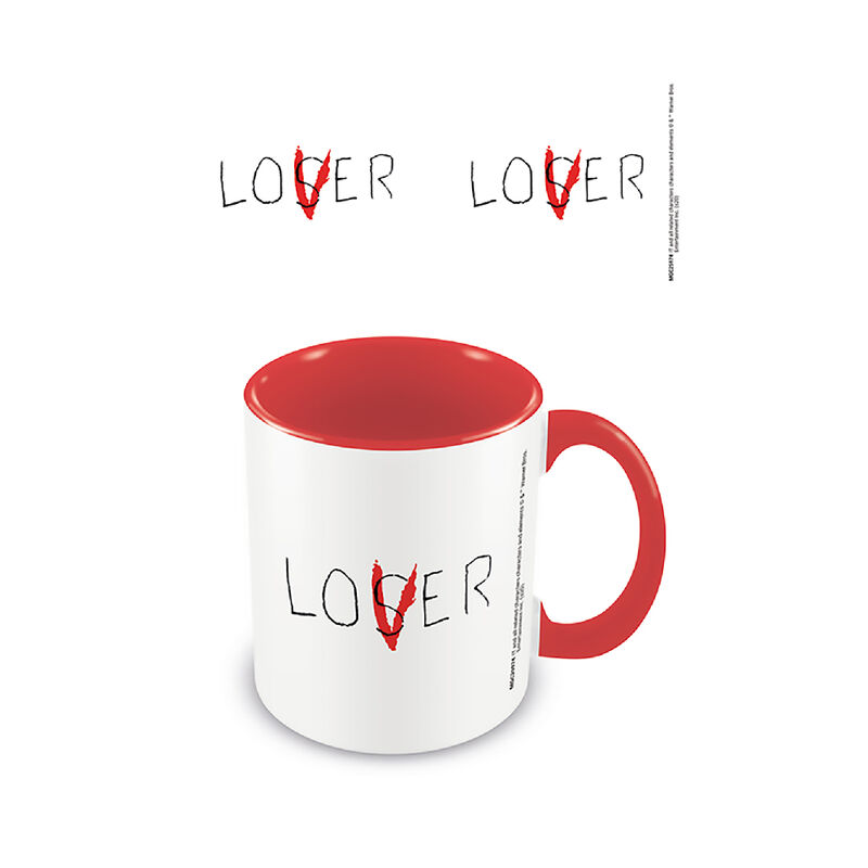 Taza desayuno color IT Lover roja