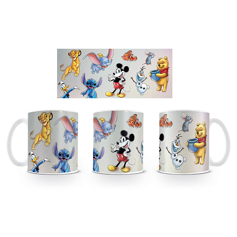 Taza Mix Personajes Disney blanca 315 ml