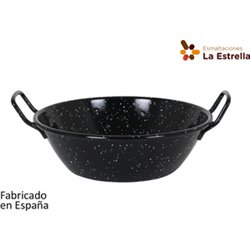 PAELLERA HONDA BORDONADA 24CM-2,5L JASPEADA