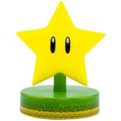 LAMPARA ICONS ESTRELLA SUPER MARIO BROS 12CM