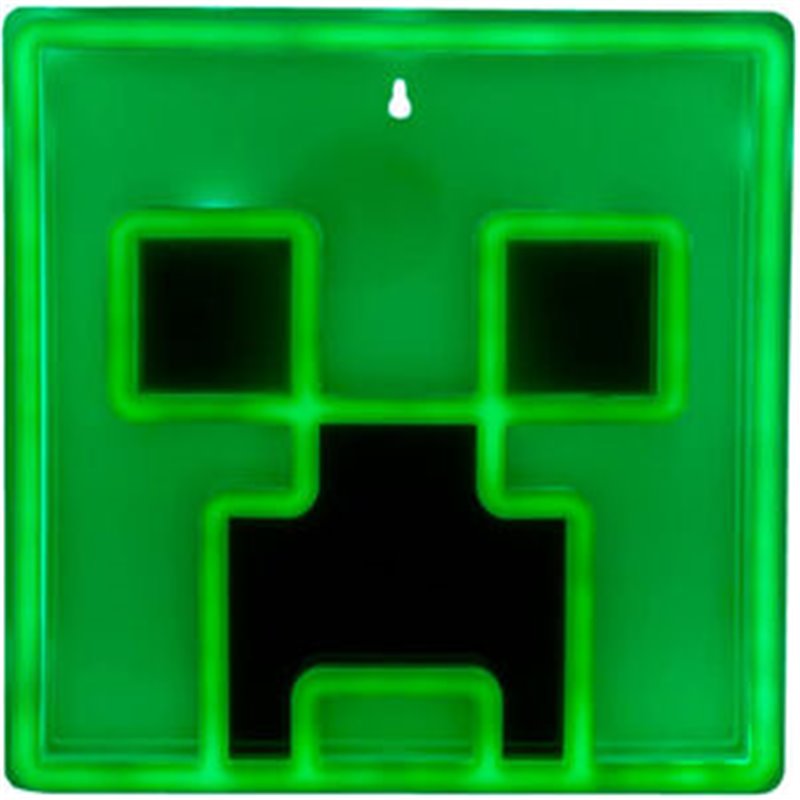 LAMPARA PARED LED CREEPER MINECRAFT 25CM