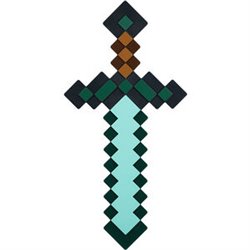 LAMPARA ESPADA DE DIAMANTE MINECRAFT 40CM