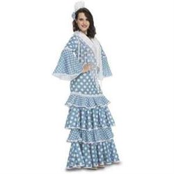 DISFRAZ FLAMENCA HUELVA VESTIDO (NO INCLUYE MANTONCILLO) TALLA  M/L