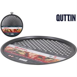 MOLDE HORNO PIZZA 33,5X1CM DARK GRE QUTTIN