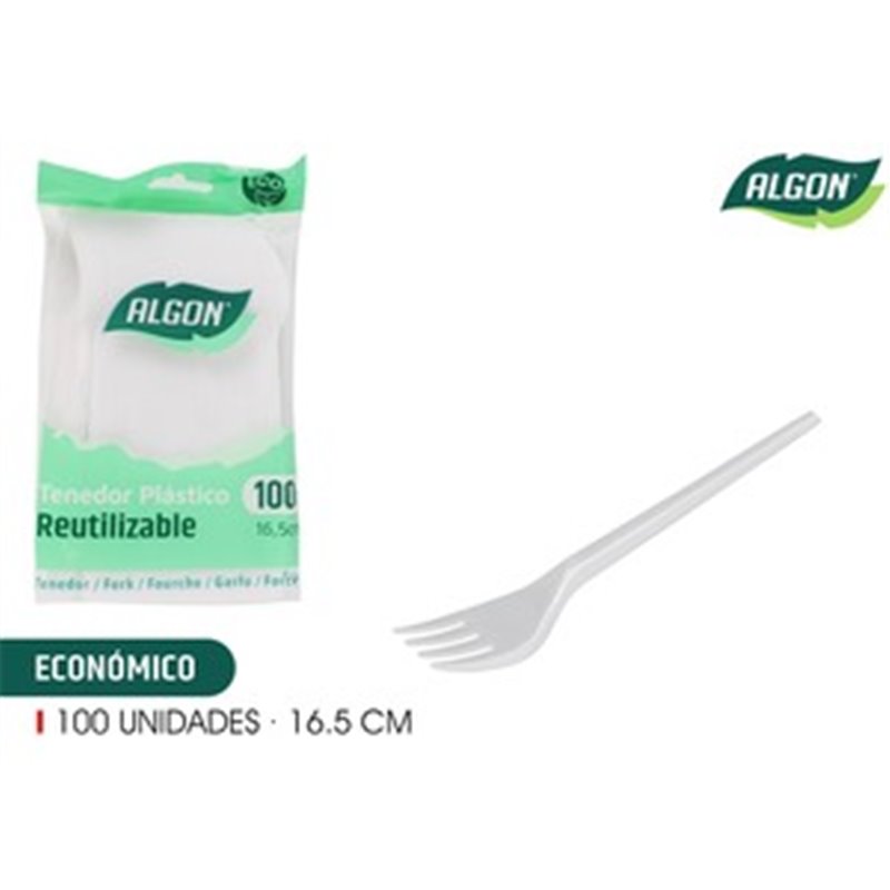 SET-100 TENEDOR ECO. 16.5CM ALGON