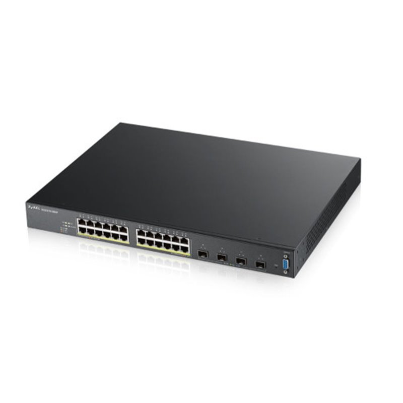 Zyxel XGS2210-28HP Gestionado L2 Gigabit Ethernet (10/100/1000) Energía sobre Ethernet (PoE) 1U Negro